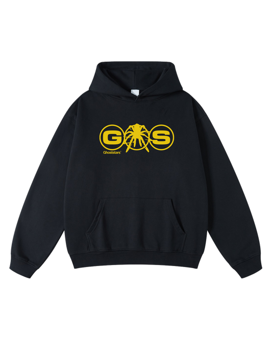 GS SPIDER HOODIE - BLACK